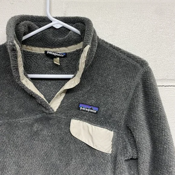 Patagonia Re Tool Snap T Women’s Pullover Sweater Gray Size Medium - Picture 2 of 4